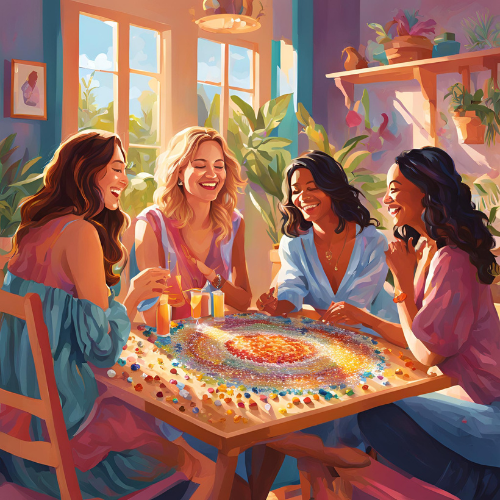 Organiser une soirée diamond painting entre amis : guide et astuces 💎