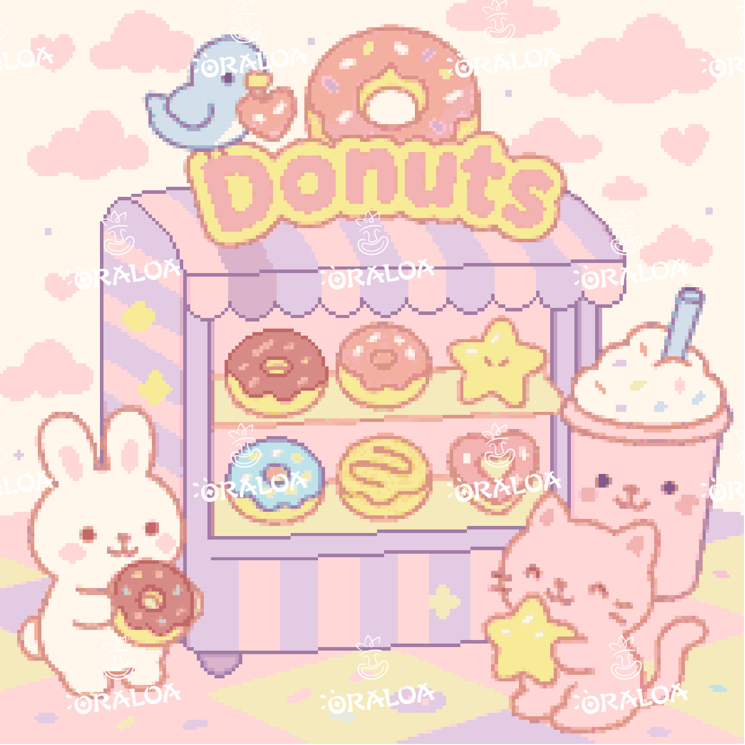 Donuts - Stamped Cross Stitch