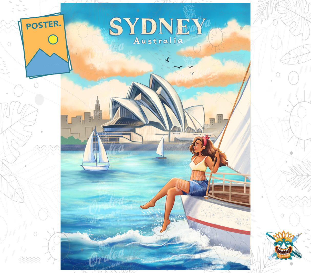 Diamantstickerei Poster Oraloa: Sydney - Oraloa Diamond Painting kreativ