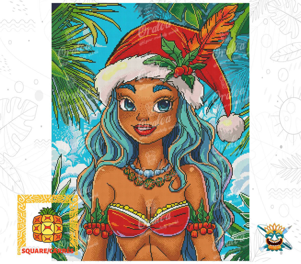 Zoom Diamond Painting Oraloa Sunny Christmas - Creative kit