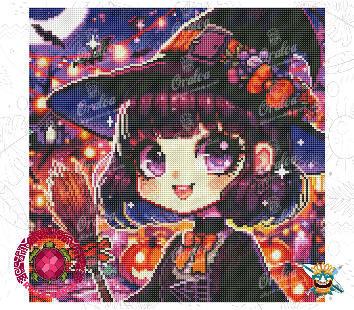 Aperçu kit Oraloa Diamond Painting Cute Halloween