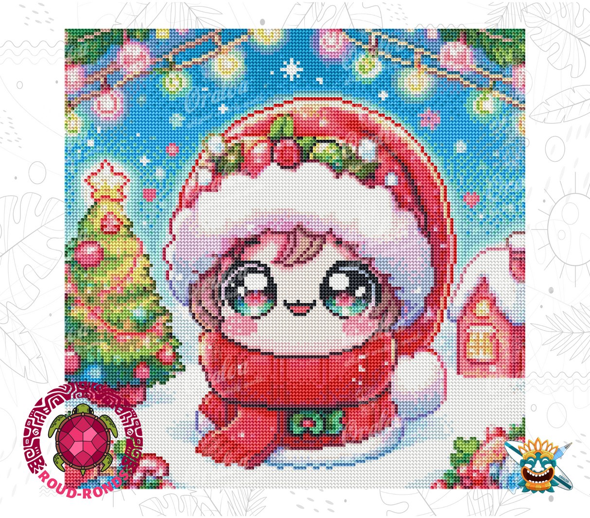 Rendu final Oraloa Diamond Painting Cute Christmas