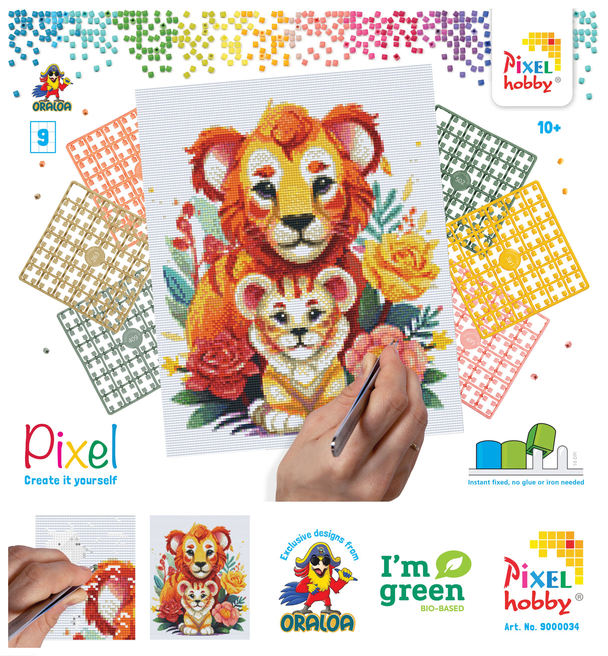 Pixel Hobby Oraloa - Familia de leones