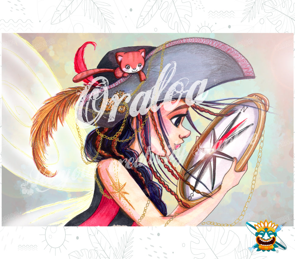 Diamond Painting Miss Boussole - Kit creativo de bordado de diamantes Oraloa