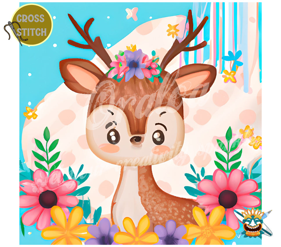 In the Fields - Stamped Cross Stitch