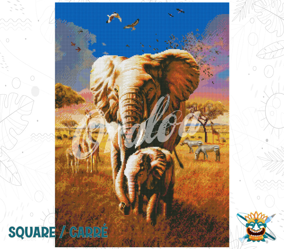 Final rendering Oraloa Diamond Painting Elephants