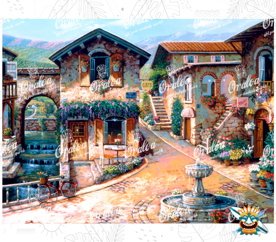 The fountain on the Square