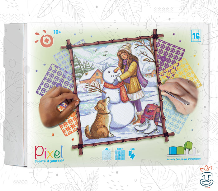 Pixel Hobby Oraloa - Girl and Snowman