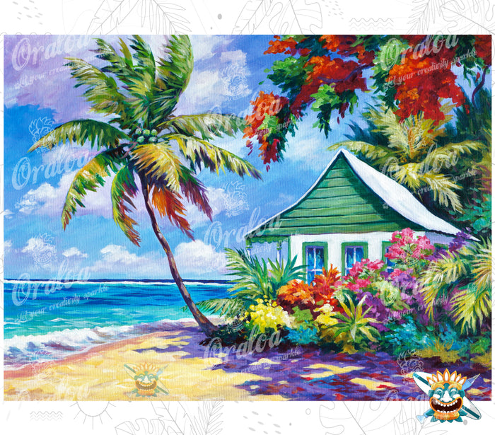 Green Cottage on the Beach