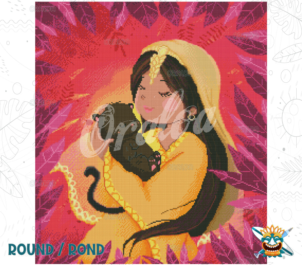 Result Diamond Painting Indie Totem - Oraloa art therapy