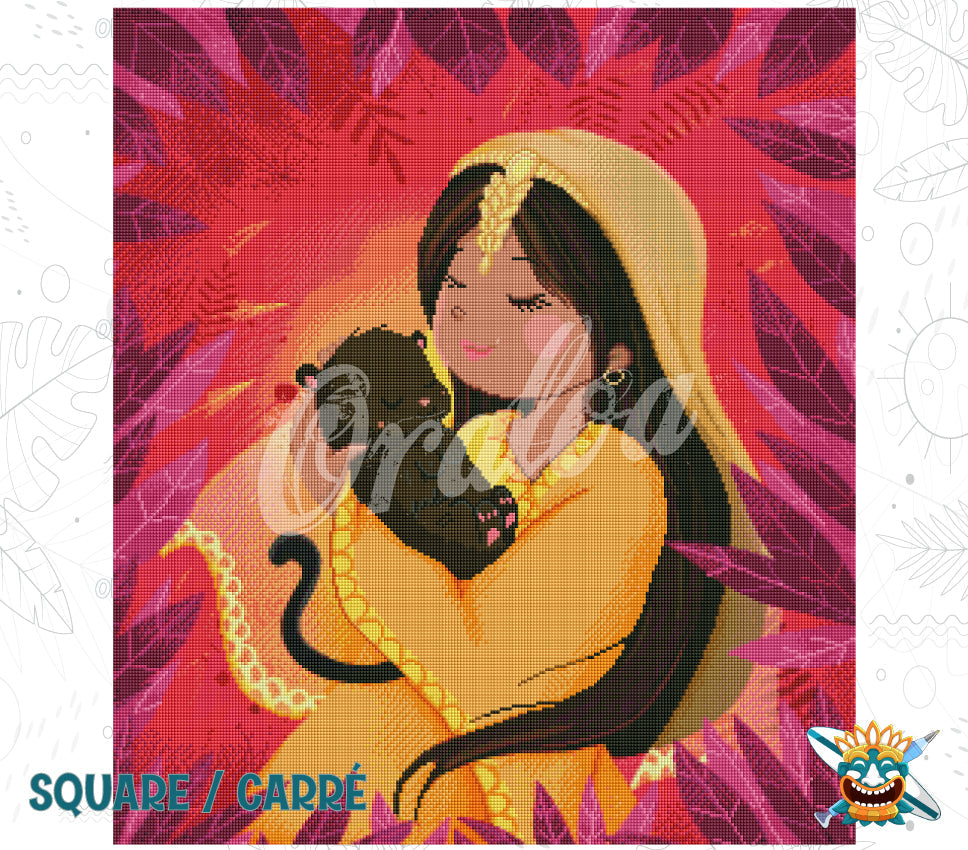 Preview of Oraloa kit Diamond Painting Indie Totem