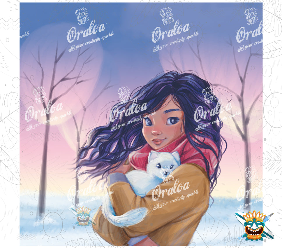 Diamond Painting Oraloa Nutria Nieve - Kit de bordado de diamantes creativo