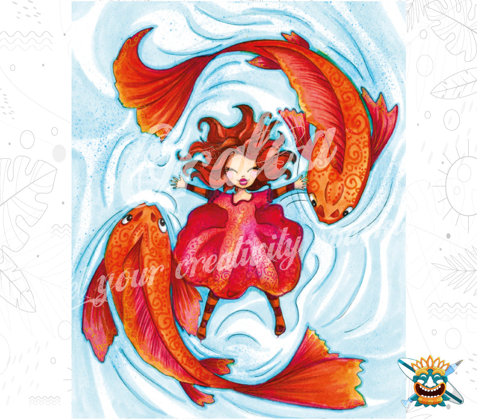 Miss Rouge - Oraloa Diamond Painting art therapy kit