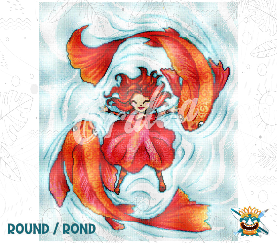 Result Diamond Painting Miss Rouge - Oraloa art therapy