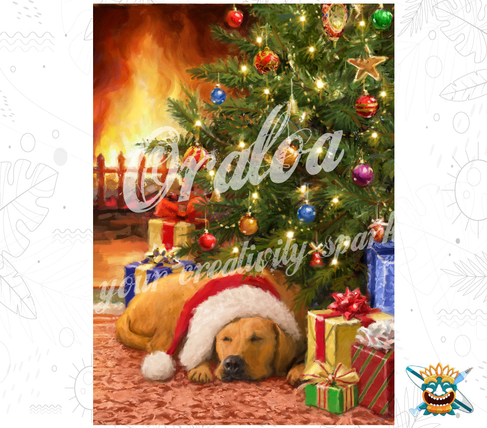 Diamond Painting Oraloa Sleeping Dog - Kit broderie diamant créatif