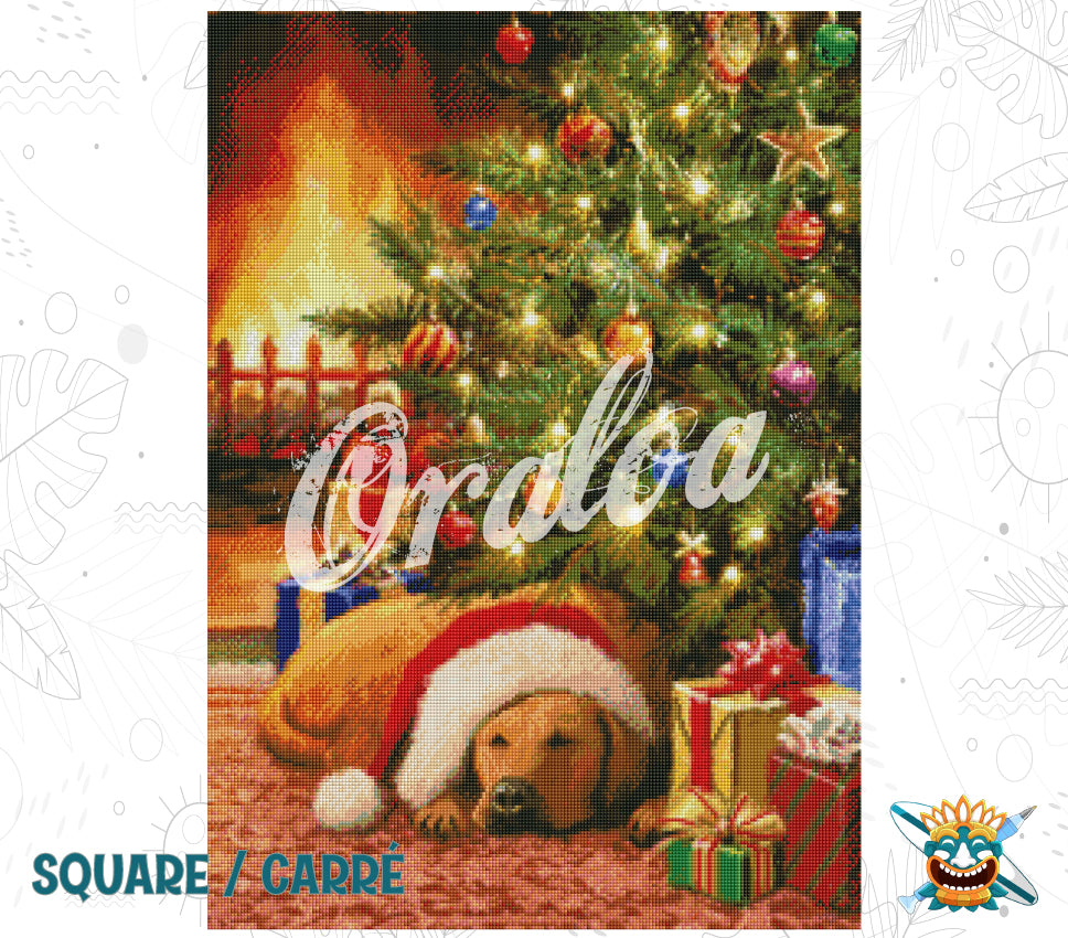 Zoom Diamond Painting Oraloa Sleeping Dog - Kit créatif