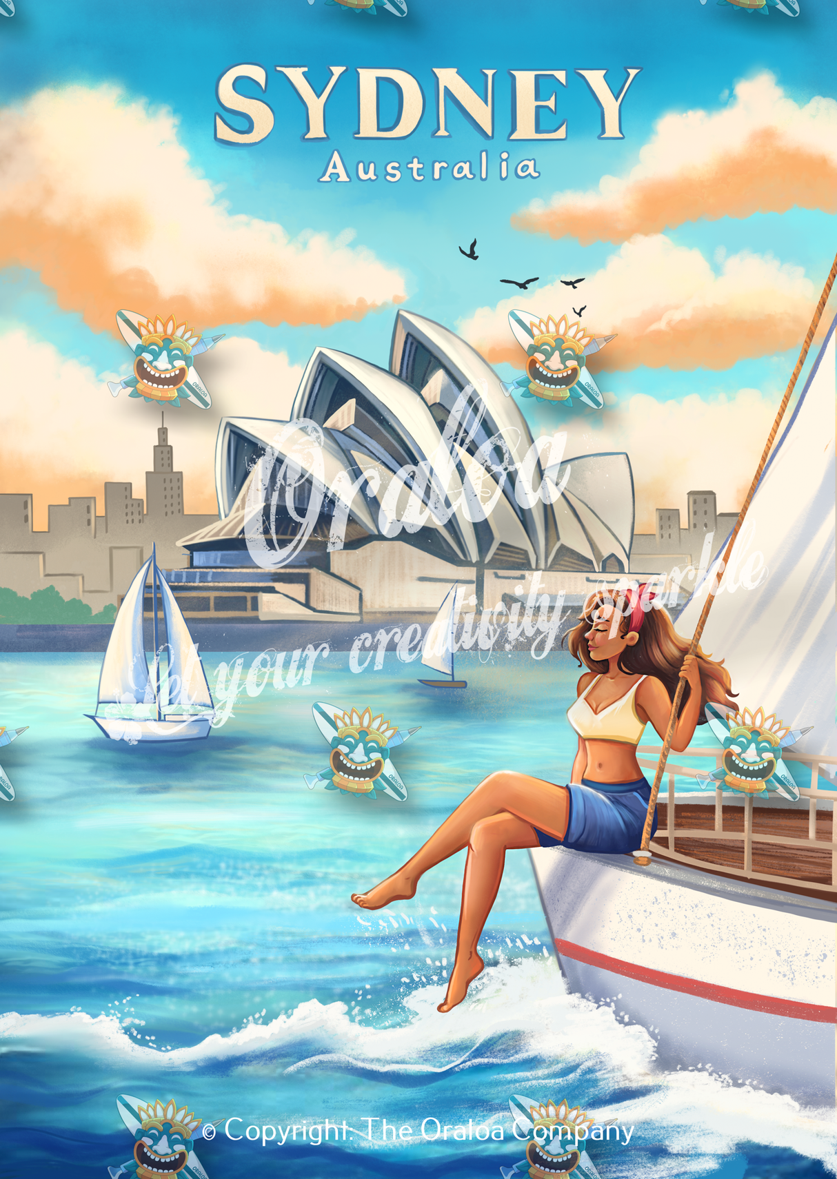 Zoom Diamond Painting Oraloa Poster Oraloa: Sydney - Kreativset