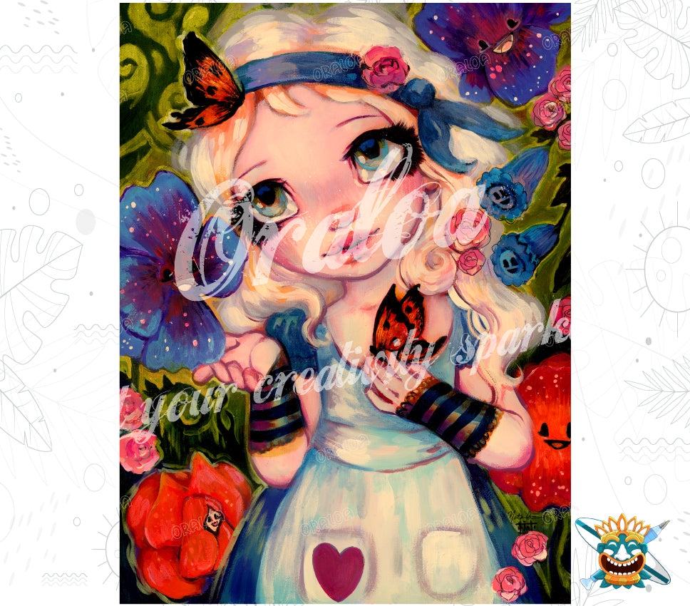 Diamond Painting The Talking Flowers - Oraloa diamond embroidery creative kit