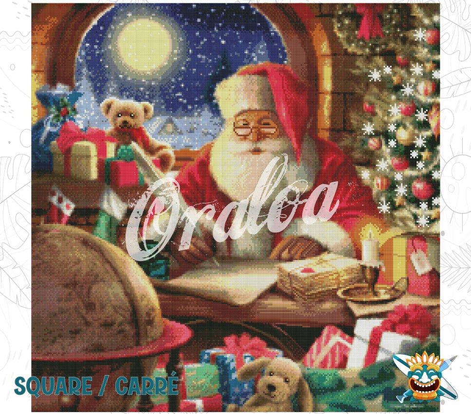 Result Diamond Painting A Letter for Christmas - Oraloa art therapy