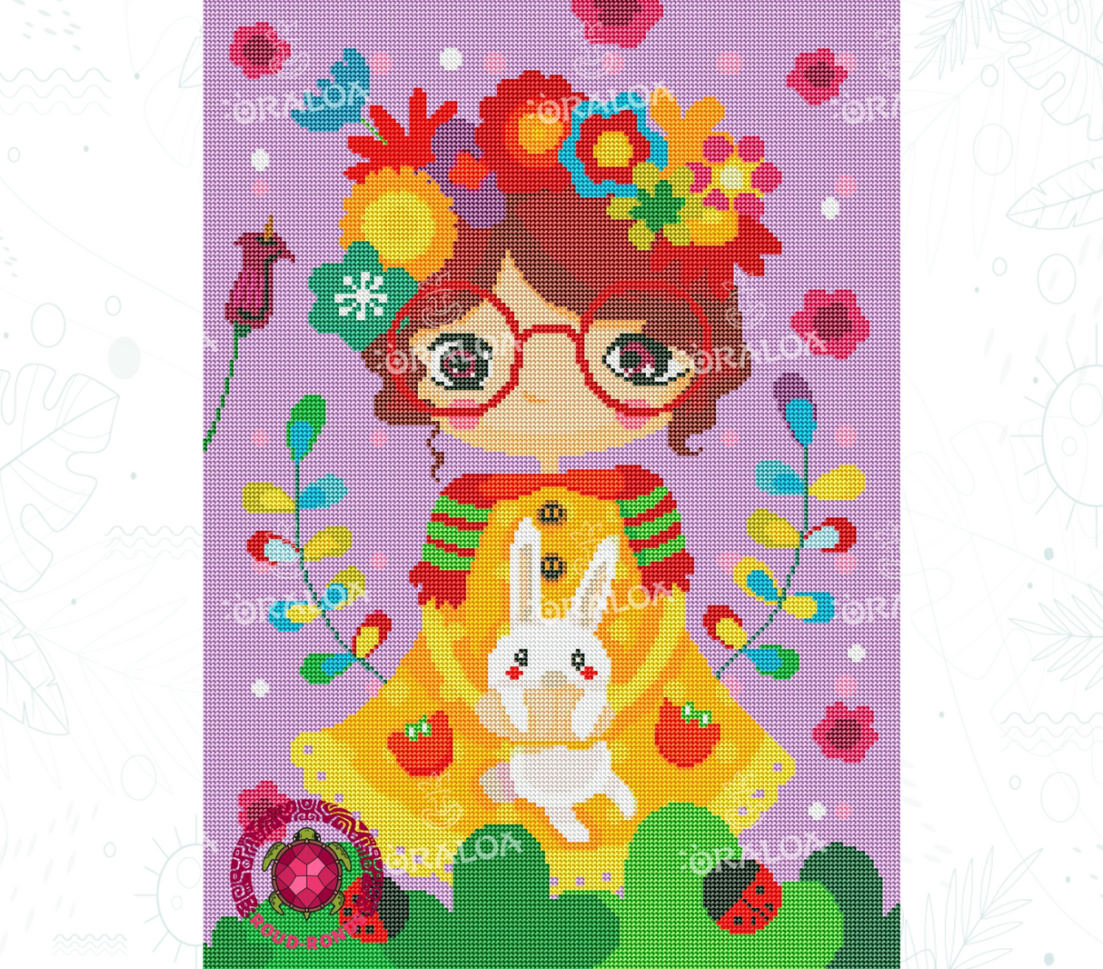 Zoom Diamond Painting Oraloa Chica Conejo - Kit creativo