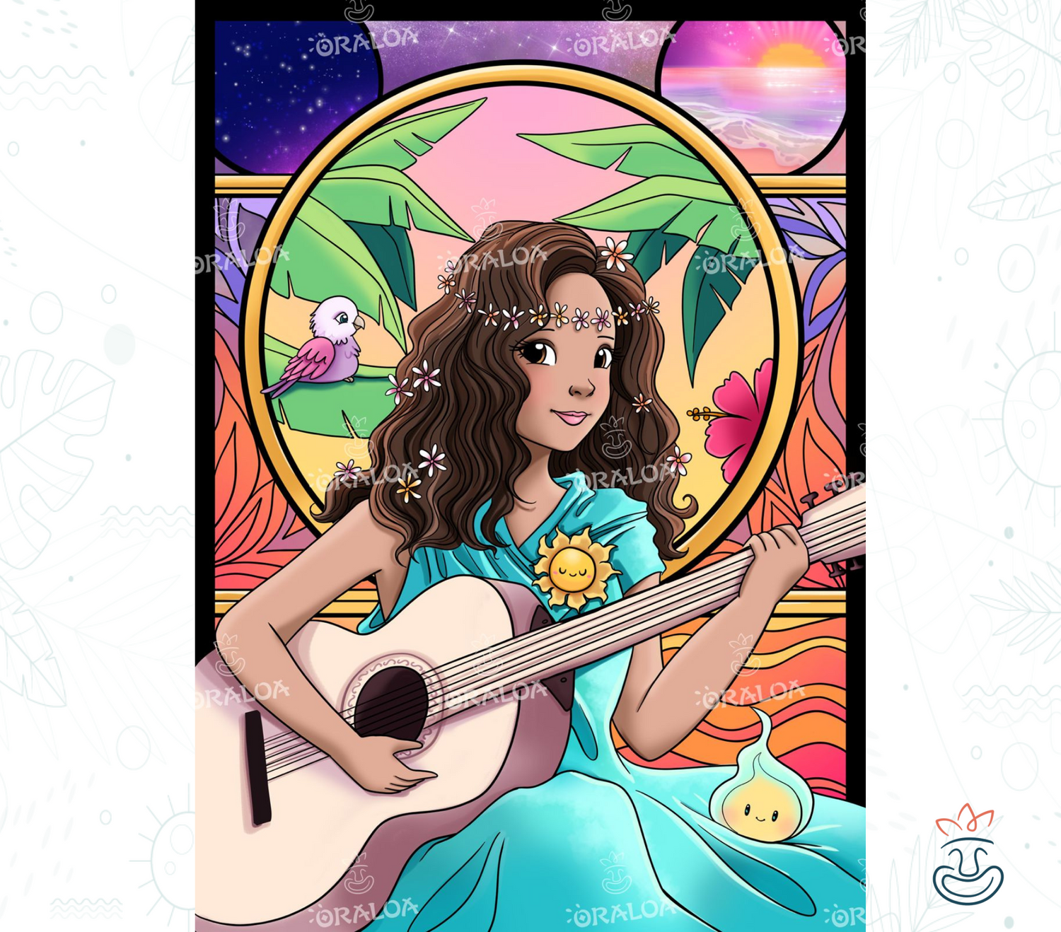 Muse d'un Couché de Soleil d'Été