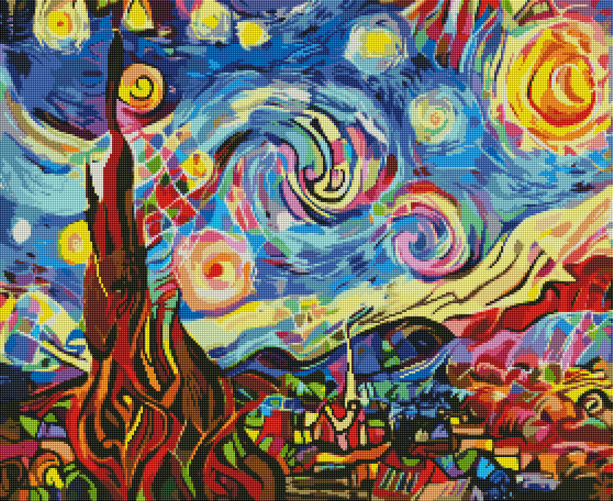 Diamond embroidery example Starry art - Oraloa Diamond Painting