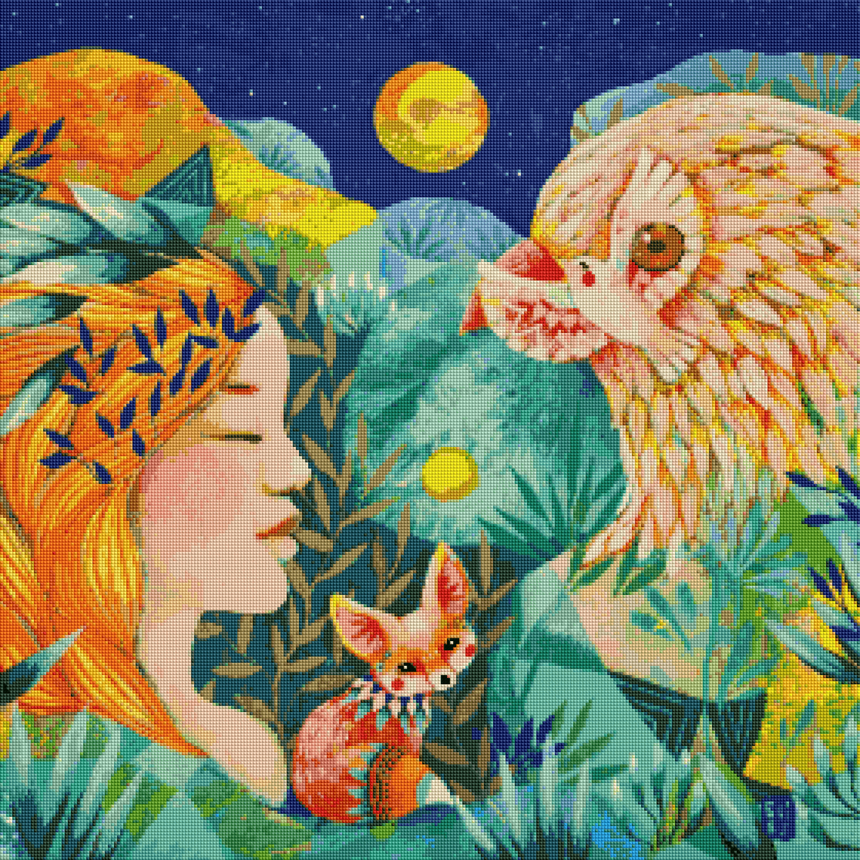 Résultat Diamond Painting Totem - Oraloa art thérapie
