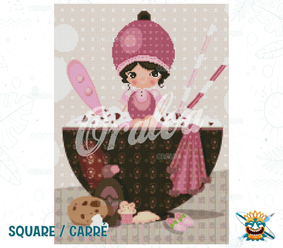 Final rendering Oraloa Diamond Painting Chocolate