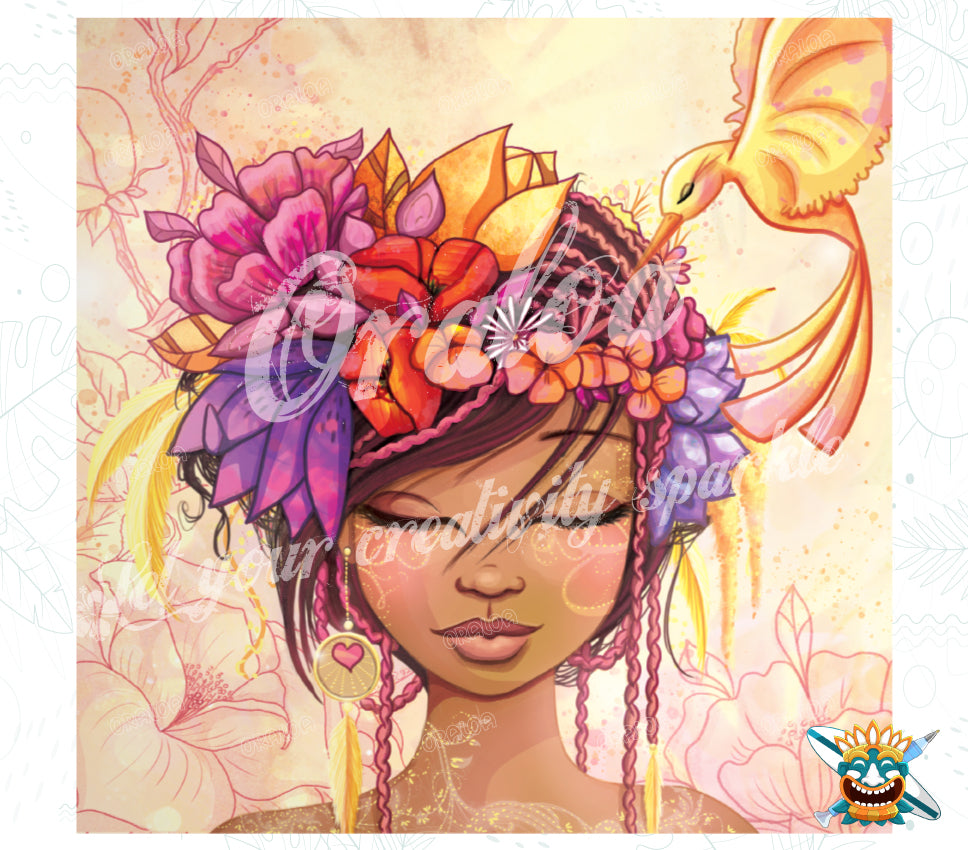 Kit Diamond Painting Oraloa Die Kolibri-Fee – Entspannende Diamantstickerei