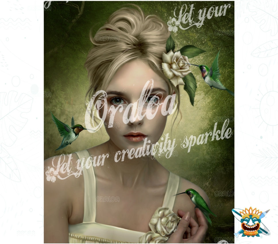 Diamond Painting Colibries Oraloa.