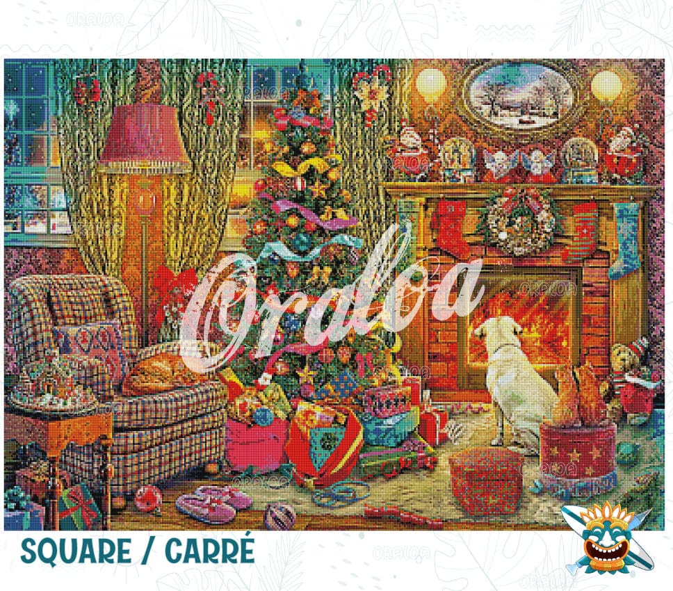 Example of Cozy Christmas diamond embroidery - Oraloa Diamond Painting