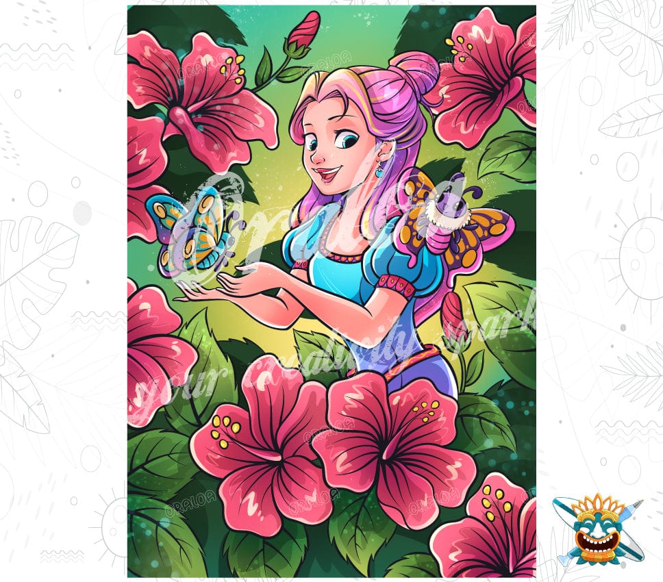 Hibiscus Oraloa - Diamond Painting broderie diamant détente