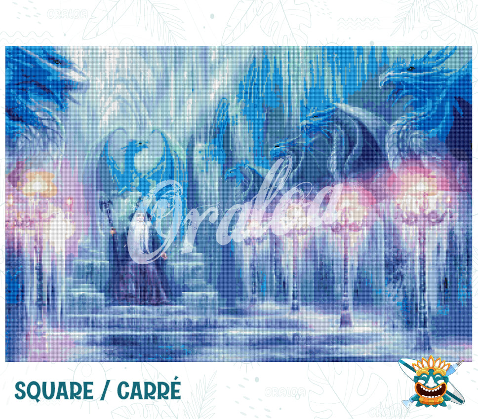 Result Diamond Painting The Ice Place - Oraloa art therapy