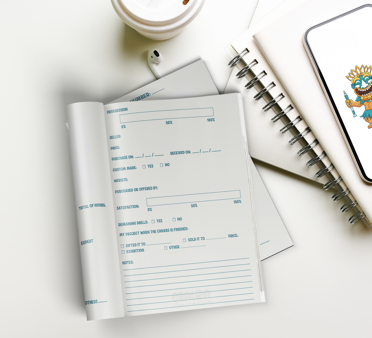 Livret d'activité Diamond Painting en Anglais