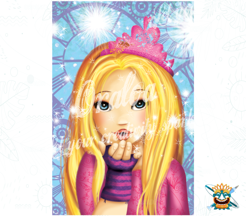 Diamond Painting Oraloa Just a kiss - Kreatives Diamantstickerei-Set