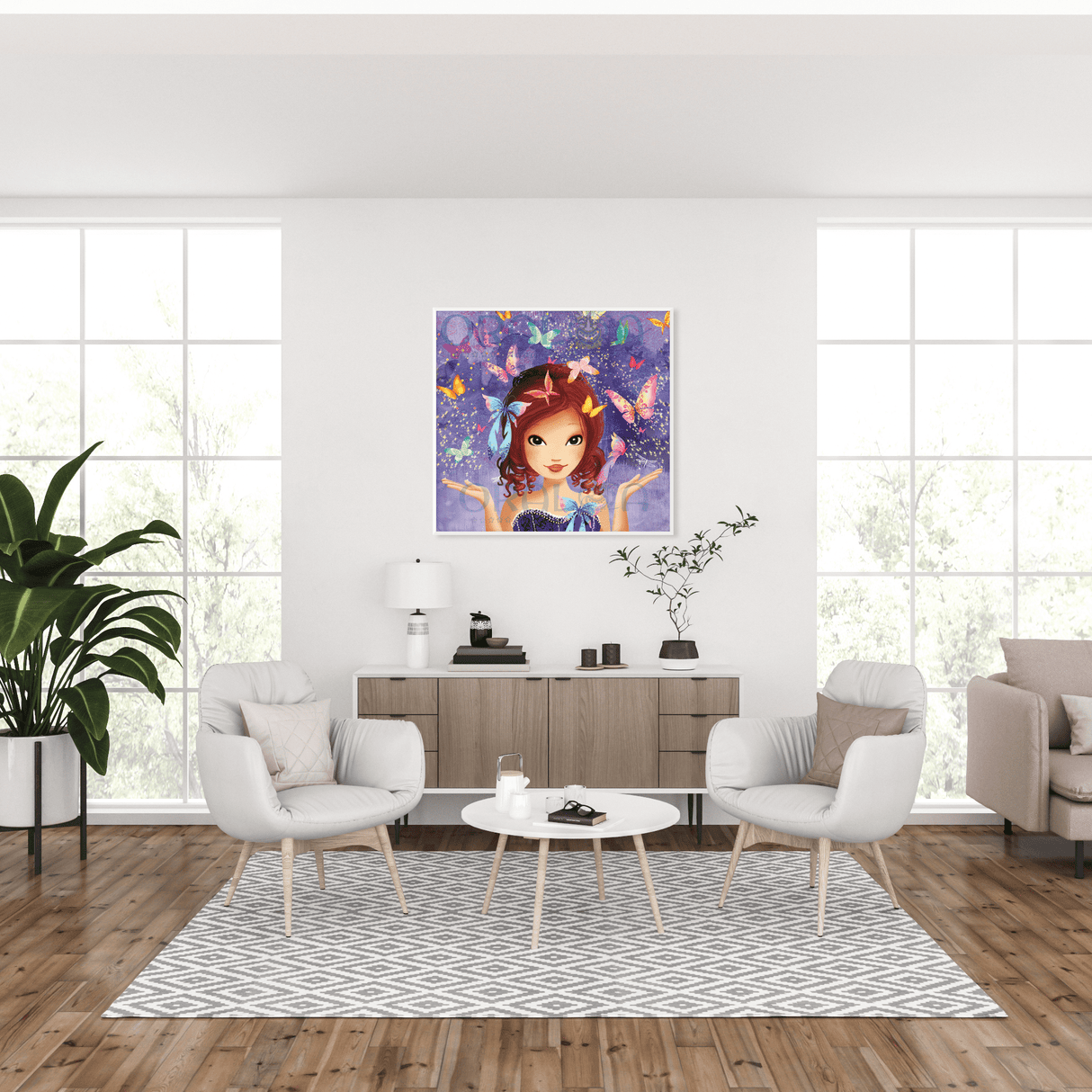 Fille aux papillons Oraloa.