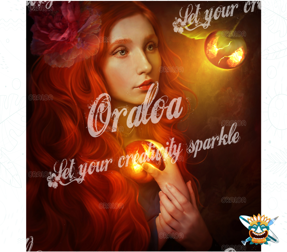 Diamond Painting Lady of the Apples - Oraloa kit créatif broderie diamant