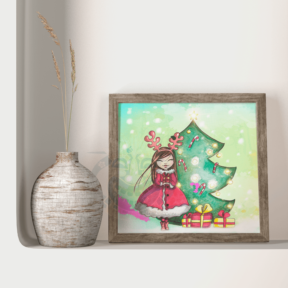 Aperçu kit Oraloa Diamond Painting Les Petites Miss: Noël