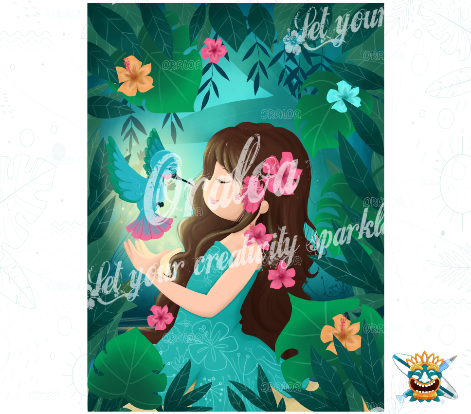 Diamond Painting Der Paradiesvogel - Oraloa Kreativset Diamantstickerei