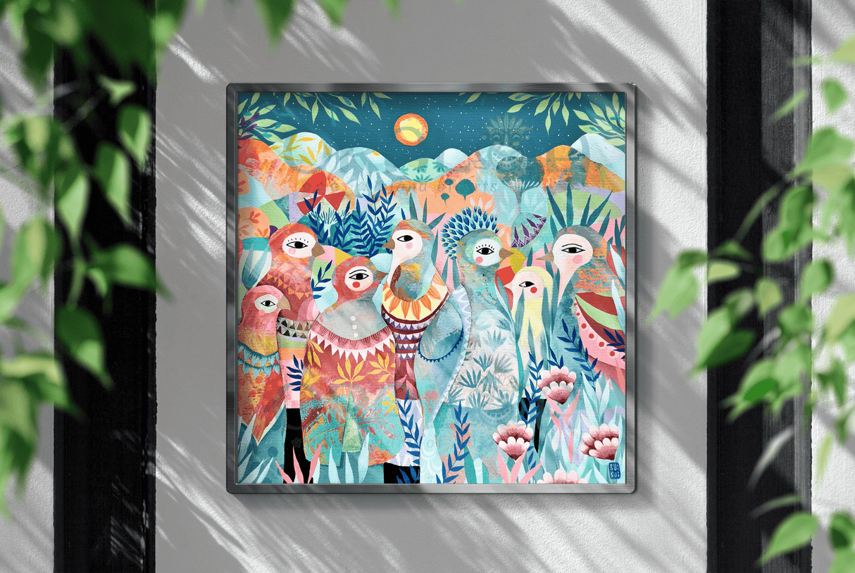 Exemple broderie diamant Oiseaux - Oraloa Diamond Painting