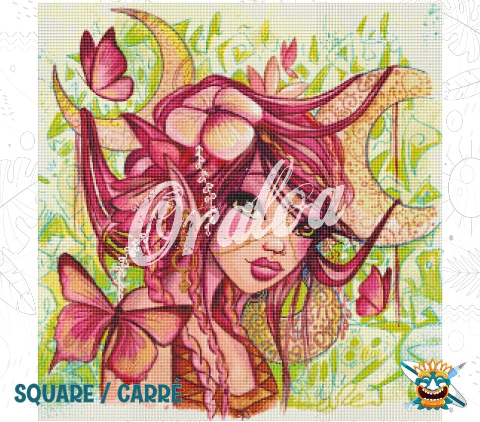 Detail Diamond Painting Butterflies Oraloa - Diamond embroidery