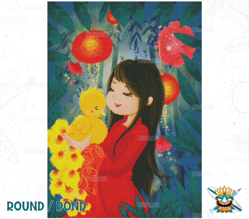 Zoom Diamond Painting Oraloa Totem Phoenix - Creative kit