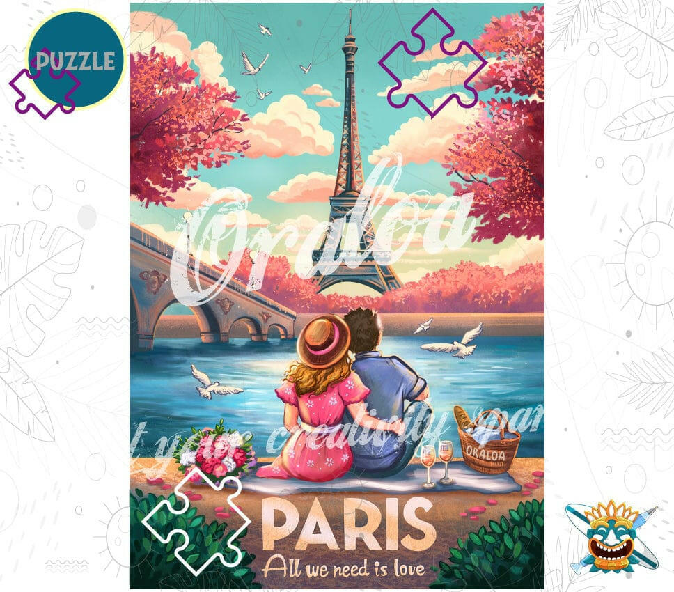Puzzle 2000 pieces: Paris