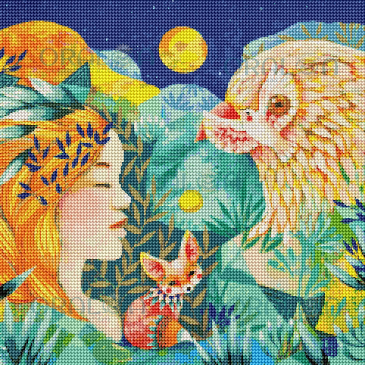 Zoom Diamond Painting Oraloa Totem - Kit créatif