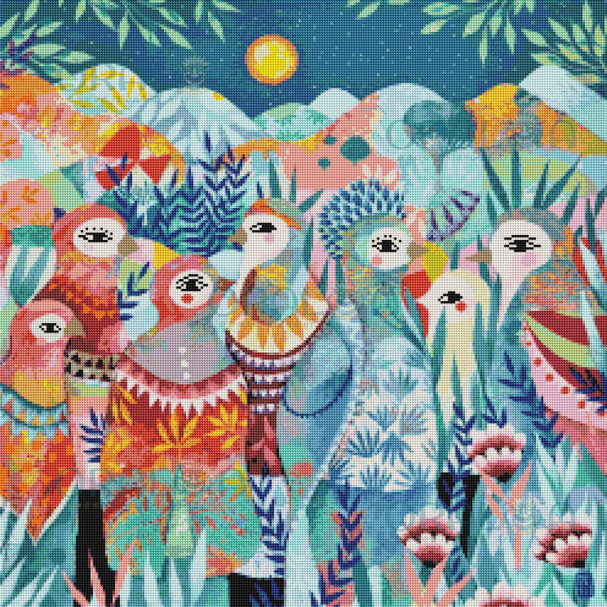 Résultat Diamond Painting Oiseaux - Oraloa art thérapie