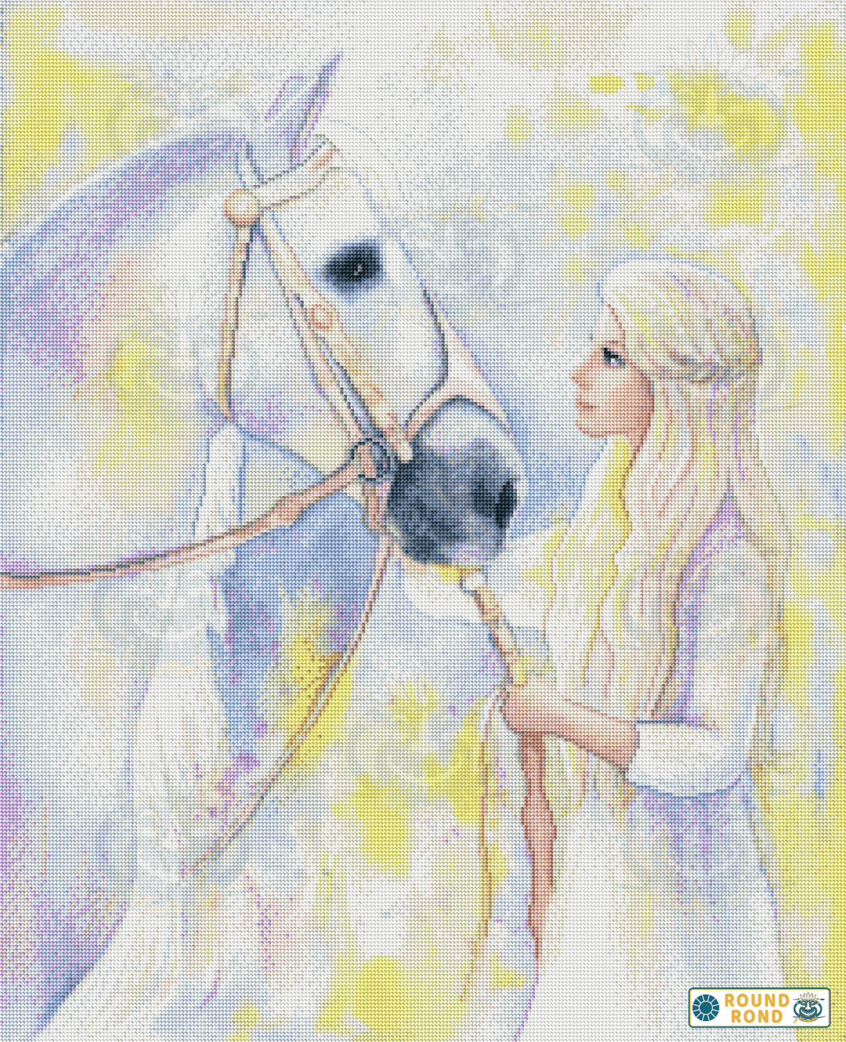 Ergebnis Diamond Painting Grace and Horse - Oraloa Kunsttherapie
