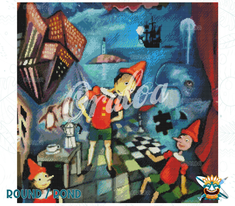 Beispiel Diamantstickerei I SOGNATORI - Oraloa Diamond Painting