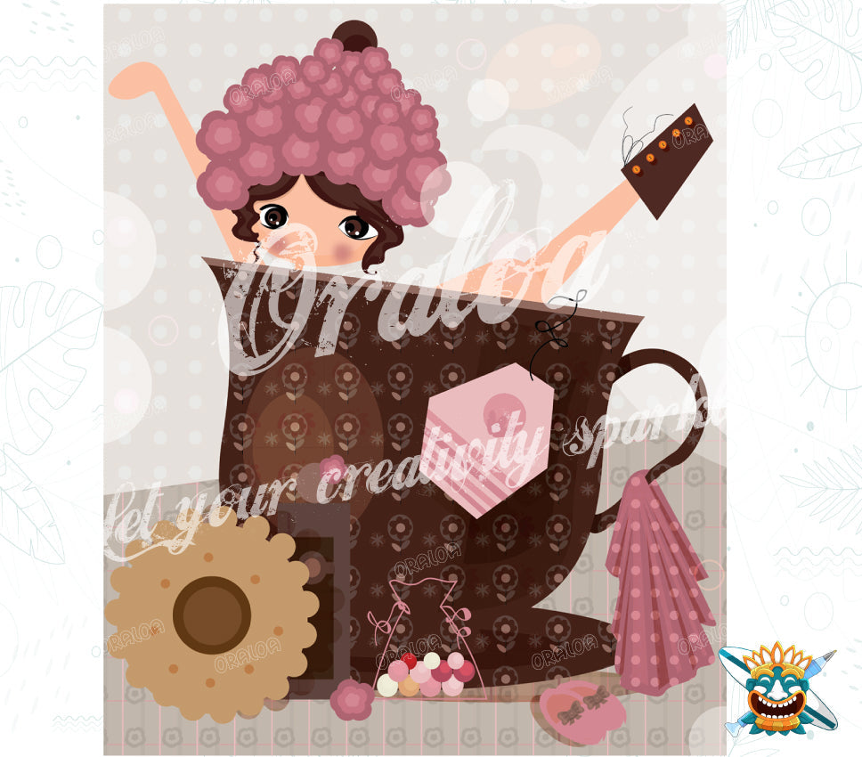 Diamond embroidery Tea Cup - Oraloa Diamond Painting creative