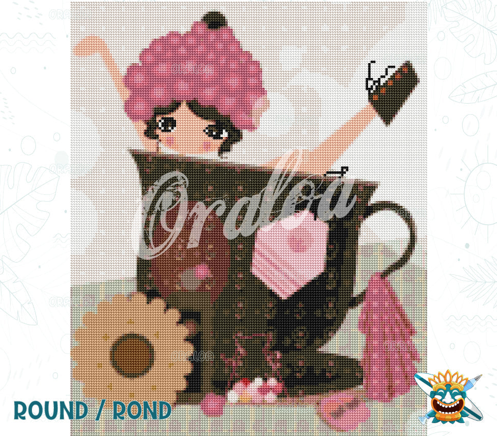 Final rendering Oraloa Diamond Painting Tea Cup