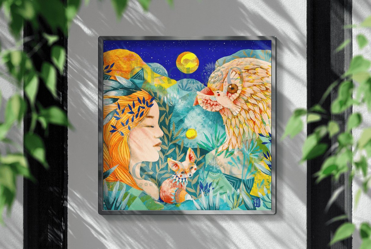 Exemple broderie diamant Totem - Oraloa Diamond Painting